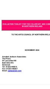 Voluntary Community Arts evaluation toolkit